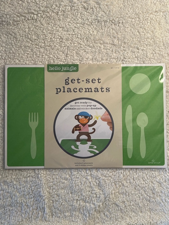 Hello Hanna Other - Hello Hanna "Hello Jungle" Get-Set Animal Pop-Up Placemats